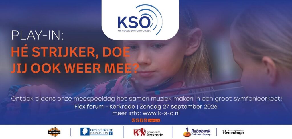 Play-in 2026 (Meespeeldag) Kerkraads Symfonie Orkest in Zuid-Limburg