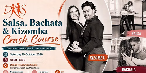 Salsa, Bachata & Kizomba Crash Course — Uitgaan in Zuid-Limburg